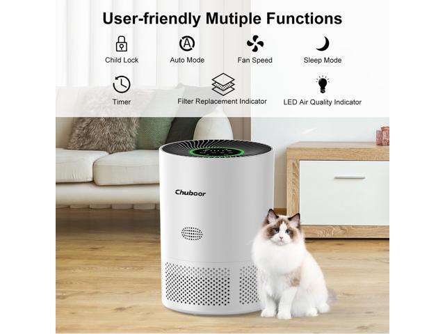 Chuboor Air Purifiers for Home Large Rooms, H13 True HEPA Air Purifiers for Bedroom Dorm Room Pets or Smoke, Dust, Pollen, Odors, Auto Mode, Sleep...