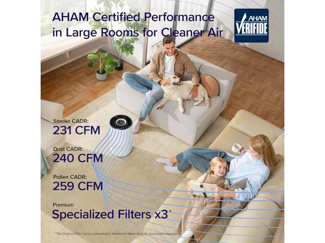 LEVOIT Air Purifiers for Home Large Room Up to 1733 Ft² With HEPA Sleep Mode, AHAM VERIFIDE, Auto Mode, Air Quality Monitor, Smart WiFi, 3-in-1...