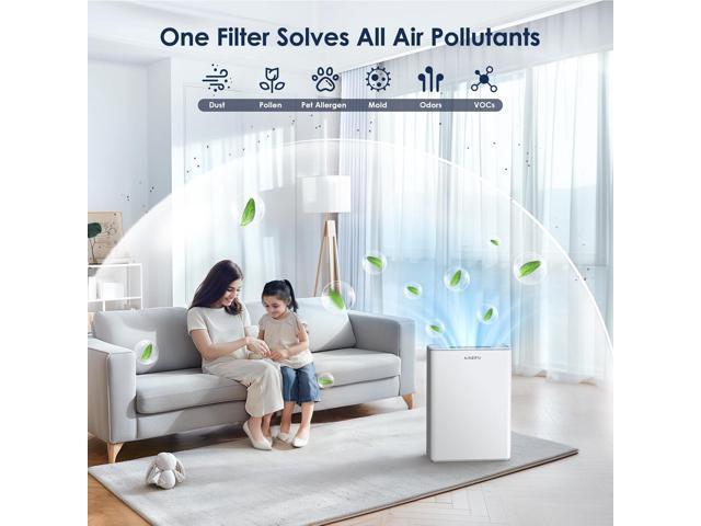 AMEIFU Air Purifiers for Home Large Room up to 2300sq. ft, H13 True Hepa Air Purifiers for Pets Hair, Dander, Smoke, Pollen, 3 Fan Speeds, 5 Timer...