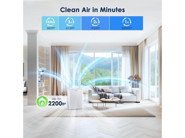 AMEIFU Air Purifiers for Home Large Room up to 2300sq. ft, H13 True Hepa Air Purifiers for Pets Hair, Dander, Smoke, Pollen, 3 Fan Speeds, 5 Timer...
