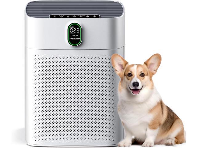 MORENTO Air Purifiers for Home Large Room up to 1076 Sq Ft with PM 2.5 Display Air Quality Sensor for Pet Hair, Double-Sided Air Inlet, 24db,.