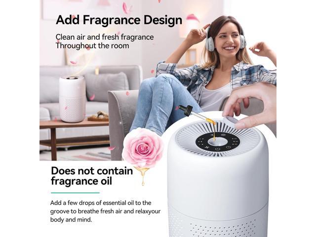 2 Pack YARIKI Air Purifiers for Bedroom Home with Aromatherapy Function,Small Air Purifier with Nightlight Speed Control,24dB Low Noise for Better...