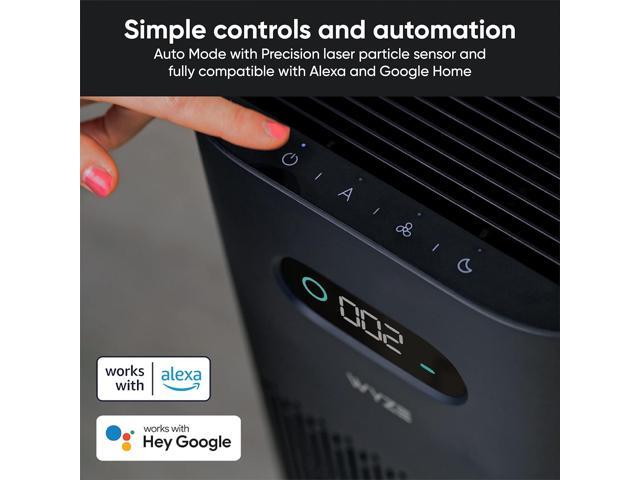 Wyze Air Purifier with Allergen Filter(Standard), for Home Large Room, HEPA 13, 21db Quiet Sleep Mode, 550 sq ft, Remove 99.97% Pet Hair, Pollen,...