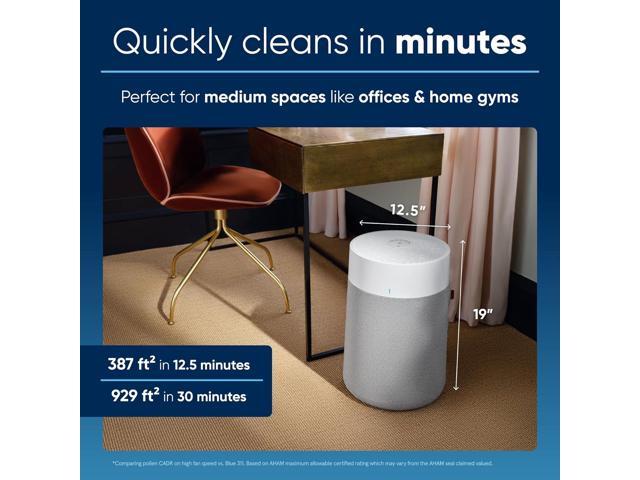 BLUEAIR Air Purifiers for Medium Rooms, Bedroom, Kitchen, Cleans 1,858 sqft in one hour, HEPASilent Smart Air Cleaner for Home, Pets, Allergies,...