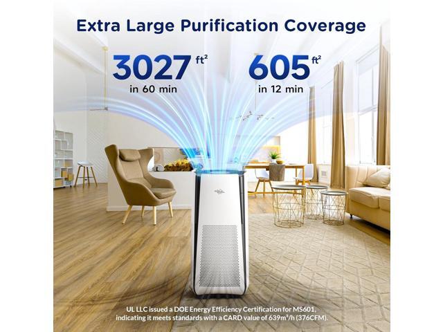 Membrane Solutions Air Purifiers for Home Large Room up to 3027 Ft² in 1 Hr With Smart WiFi & Alexa, ECO &AUTO Mode, 21dB Quiet Air Cleaner Removes...