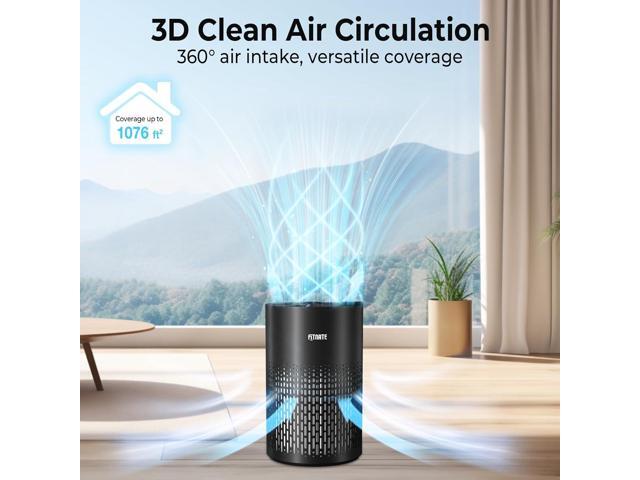 FITNATE Air Purifiers for Home Large Room Up to 1076 Ft² with Aromatherapy, H13 True HEPA Air Purifier for Pets, Quiet Air Cleaner for Smoke Dust...