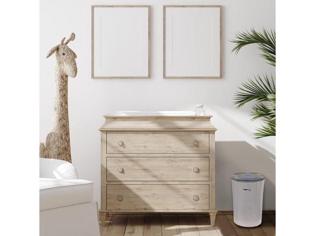 OdorStop HEPA Air Purifier with H13 HEPA Filter, UV Light, Active Carbon, Multi-Speed, Sleep Mode and Timer (OSAP5, Bright White)