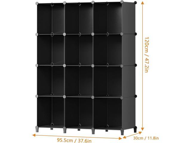 HOMIDEC Closet Organizers and Storage, 12 Cube Storage Organizer, Portable Closet Organization Clothes Shelves for Kids, Closet, Bedroom, Bathroom,...