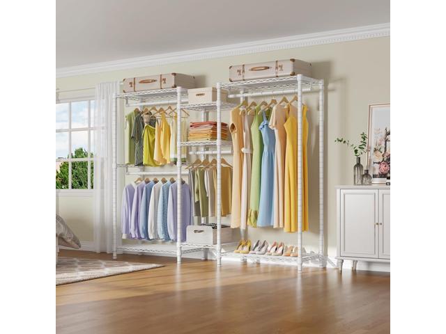 VIPEK Classic V6 Wire Garment Rack 5 Tiers Heavy Duty Clothes Rack for Hanging Clothes, Wardrobe Racks Compact Large Metal Clothing Racks...