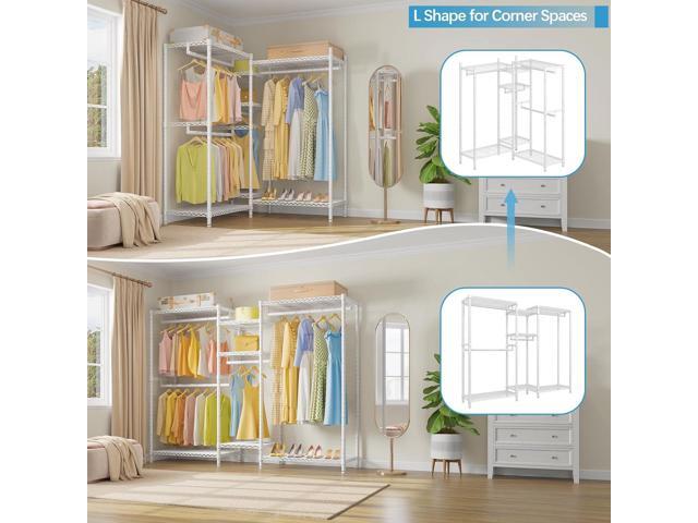 VIPEK Classic V6 Wire Garment Rack 5 Tiers Heavy Duty Clothes Rack for Hanging Clothes, Wardrobe Racks Compact Large Metal Clothing Racks...