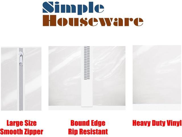 Simple Houseware Cover and Tube Bracket for SimpleHouseware Z-Base Garment Rack (Garment Rack NOT Included)