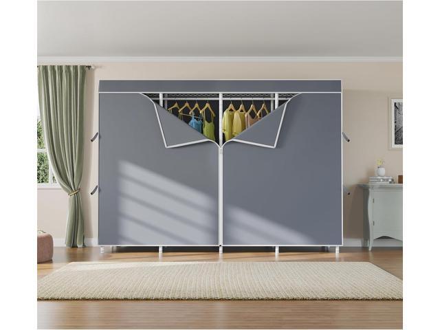 VIPEK V40C Plus Heavy Duty Clothes Rack with Upgraded Polyester Cover, Extra Large Covered Clothing Rack for Hanging Clothes Portable Wardrobe...