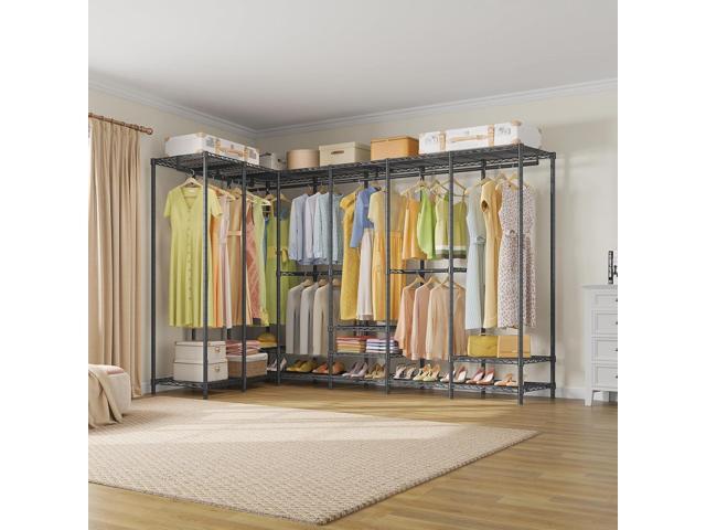 VIPEK V70 Extra Large Clothes Rack Heavy Duty Garment Rack, Freestanding Wardrobe Metal Closet for Hanging Clothes, Bedroom Organizer and Storage,...