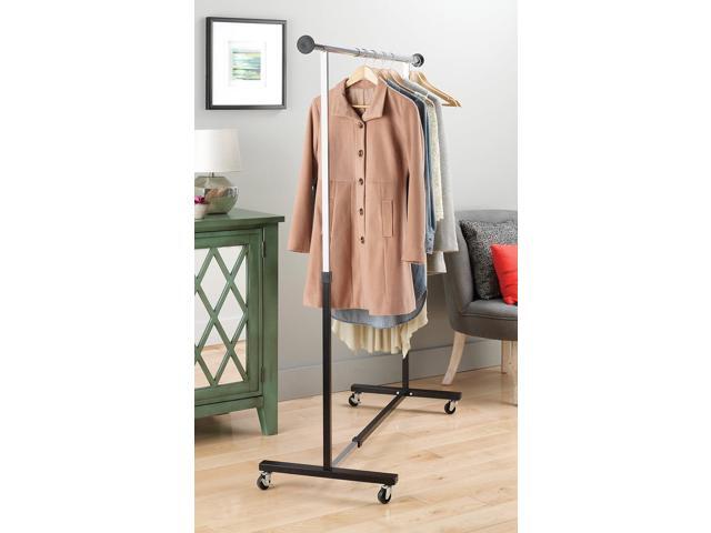 Whitmor Adjustable Rolling Garment Rack