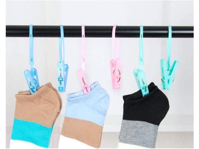 20 Pcs Travel Hangers with 12 Pcs Clips Cruise Ship Essentials Portable Folding Clothes Hangers Travel Accessories Foldable Clothes Drying Rack