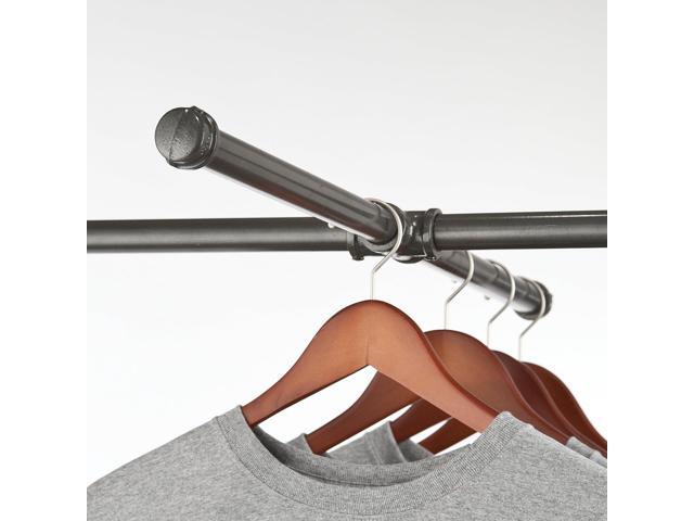 Adjustable Rolling Rack Econoco Vintage Pipeline 2 Way Ballet Clothes Hanging Fixture