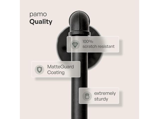 Industrial Wall Mounted Clothes Rack - Heavy Duty Industrial Pipe Wall Clothes Rack - pamo