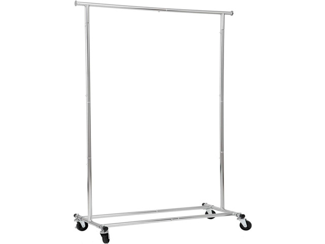 Collapsible/Folding Rolling Clothing/ Garment Rack Salesman's Rack