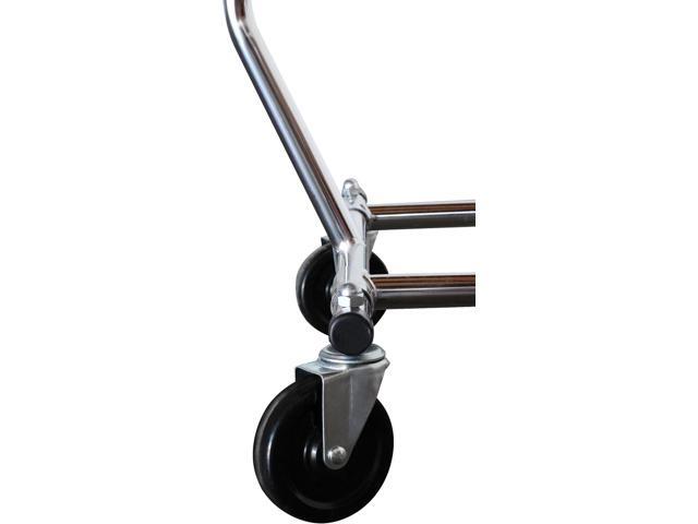DecoBros Supreme Commercial Grade Clothing Garment Rack, Chrome