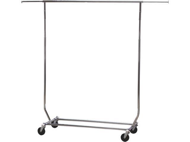 DecoBros Supreme Commercial Grade Clothing Garment Rack, Chrome