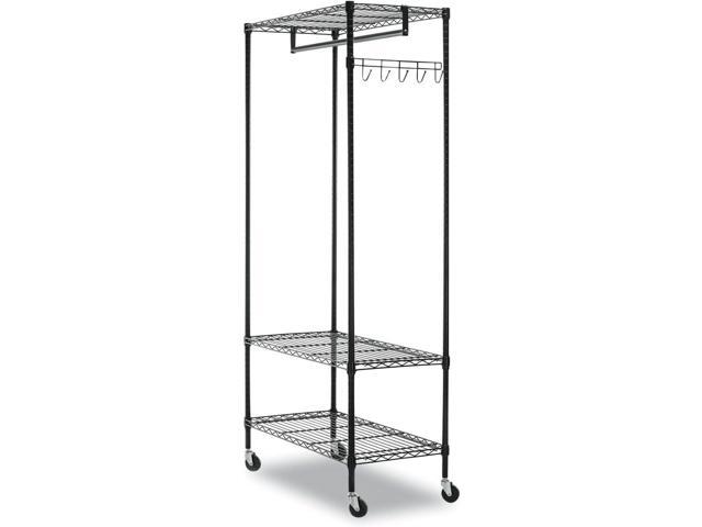 Alera Wire Shelving Garment Rack (Black)
