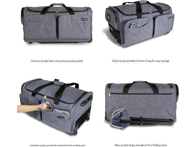Mavii Dance Bag with Garment Rack, 28 inch Rolling Duffel With, Ideal for Competitions & Travel, Easy-assembly Lightweight Aluminum Clothes Rack,...