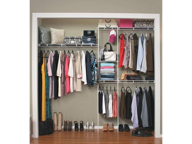 ClosetMaid 1628 Closet Organizer Kit, 5-Foot to 8-Foot, White