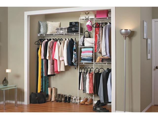 ClosetMaid 1628 Closet Organizer Kit, 5-Foot to 8-Foot, White