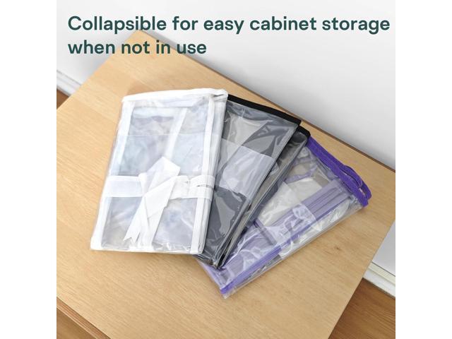 10PACK Clear Zippered Storage Bags for Clothes, 22L Clear Storage Bag, and Blanket Storage Bags for Bedding, Linen, Blankets, Comforters, Clothing...