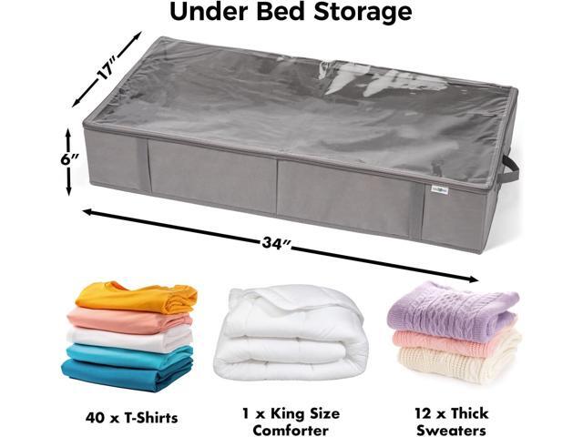 Closet Organizers and Storage - Maximize Space with Under Bed Storage Containers & Clothes Storage - Ideal Closet Organizer, Toy Storage Organizer...