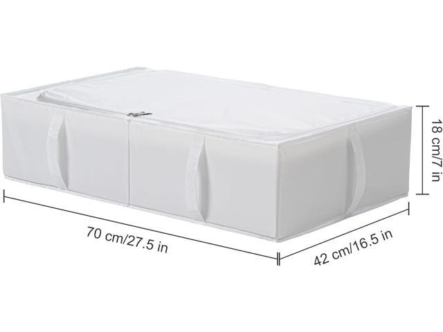 TYEERS Under Bed Storage Containers, Durable Fabric, Washable, Collapsible, Under Bed Storage Bins for Clothes, Blankets, Sheets, Shoes,...