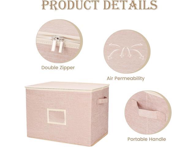 Wedding Dress Storage Box with 1 Pair of Microfiber Gloves and 20 Sheets of Acid-Free Paper, Wedding Dress Preservation Box for Heirlooms, Gowns...