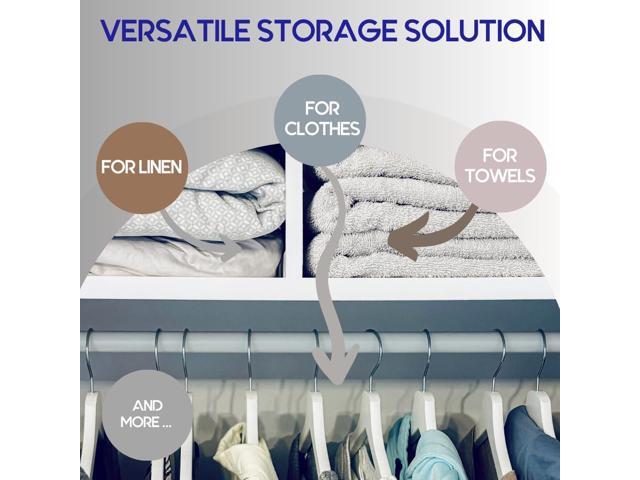 Cappy-Barra 4 Pack Bed Sheet Organizer (Gray), Storage Boxes for Queen & King Bedding, Clothes & Towels, Foldable Underbed Container with Handle &...