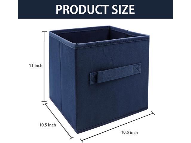 Storage bins collapsible storage bins,cube storage organizer Pack of 3 10.5 * 10.5 * 11inchFor home and office Collapsible Closet Shelf Organizers,...