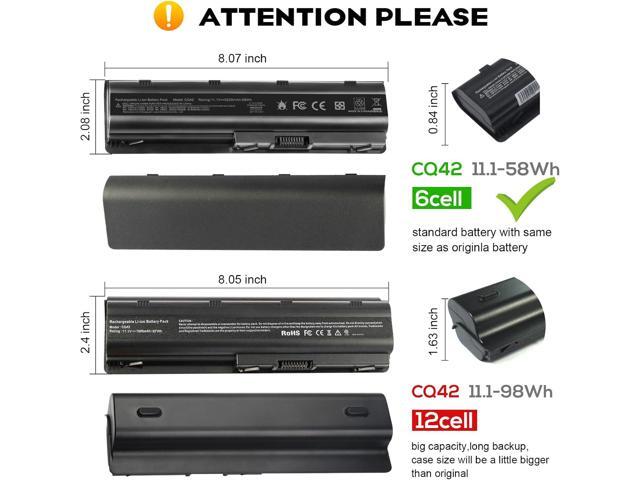 TREE. NB Replacement Battery for HP MU06 MU09 Laptop Battery, HP Spare 593553-001 593554-001, Compaq Presario CQ32 CQ42 CQ43 435 436, Pavilion DM4...