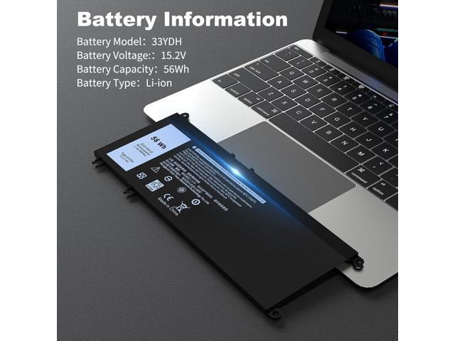 33YDH 56Wh Replacement Laptop Battery for Dell Inspiron 17 7000 7773 7778 7779 7786 15 7577 3579 3779 5587 7588 G3 G7 G5 Latitude 3779 3579 3380...