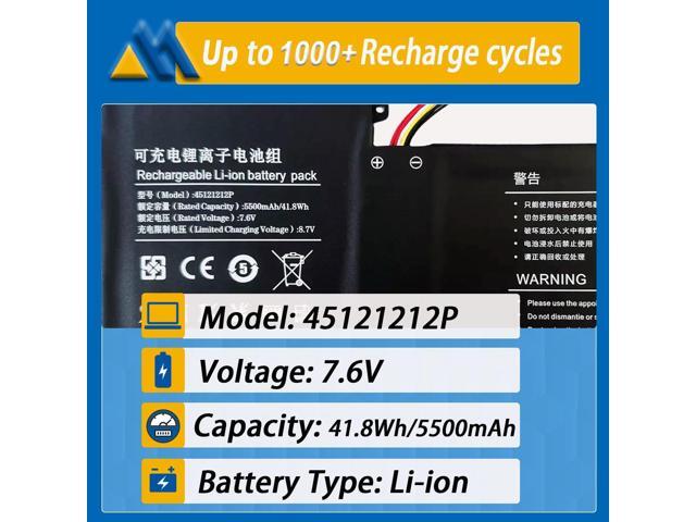 41.8Wh 45121212P Laptop Battery Replacement for RTDPART Gateway GWTN116-1BL GWTC116-2BL GWTC116-1BK GWTC116-2BK 45121212 3978115 3978115-2S...