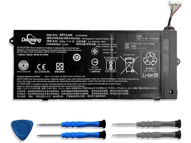 Dentsing 45Wh AP13J4K Laptop Battery (4cm Long Cord) Compatible with Acer Chromebook 11.6' 11 C740 C720 C720P CB3-532 Series Notebook AP13J3K...
