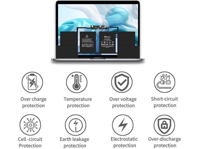 A1707 Replacement Battery for MacBook Pro,A1820 Laptop Battery for MacBook Pro 15 inch A1707 (2016, 2017) 6680mAh 76.15Wh EMC 3072 3162