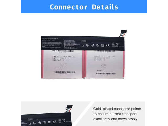 C12N1320 Laptop Battery Replacement for ASUS Transformer Book T100T Tablet 0B200-00720300 [3.85V 31Wh]
