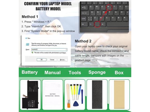 45121212P U4374113PV-2S1P Laptop Battery Replacement for RTDPART Gateway GWTN116-1BL GWTC116-2BL GWTC116-1BK GWTC116-2BK 45121212 3978115...