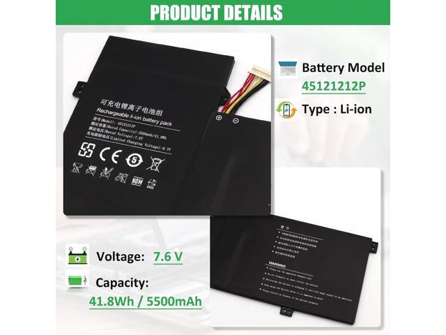 45121212P U4374113PV-2S1P Laptop Battery Replacement for RTDPART Gateway GWTN116-1BL GWTC116-2BL GWTC116-1BK GWTC116-2BK 45121212 3978115...