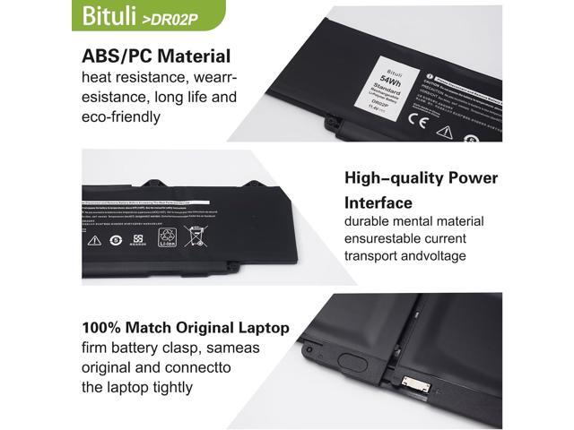 R73TC DR02P Laptop Replacement Battery for Dell Latitude 5440 5450 5540 5550 / Precision 3480 3490 3580 3590 Series 803W6 0803W6 2X1V9 02X1V9 54Wh...