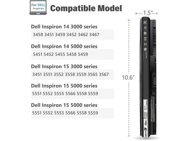 M5Y1K Laptop Battery for Dell inspiron 14-3000 14-5000 15-3000 15-5000 Series 3451 3458 3551 3552 3558 5451 5455 5551 5552 5555 5558 5559 5566 3565...