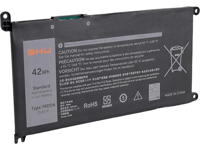 GHU YRDD6 1VX1H Battery 42 Wh for Dell Inspiron 13 3493 5480 15 3582 3583 3593 3584 Inspiron 15 5000 5582 5584 5593 5594 5598 5585 Vostro 3491 5481...