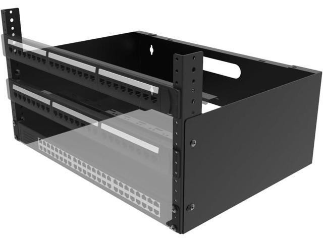 JINGCHENGMEI 6U Wall Mount Network Rack-14 inches Deep-19 Patch Panel Bracket for Network Switches, Server and IT Equipment (6U)