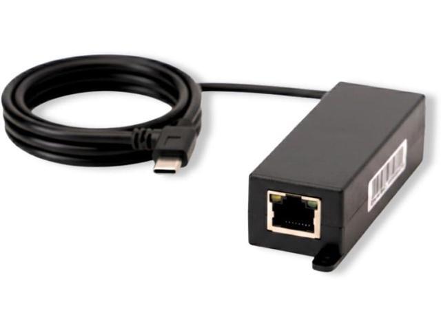 PoE Texas 802.3af PoE to USB-C Adapter - 10 watt Power & Fast Ethernet for iPad mini, Air, Samsung Tab, Surface Go, Google Pixel - Integrated Angle...