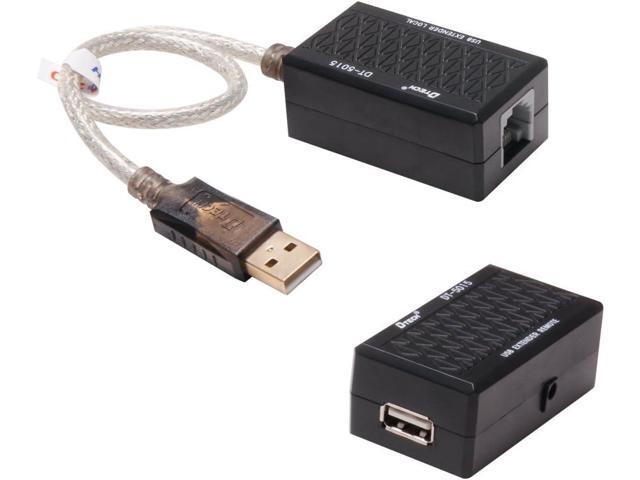 DTECH USB Extension Adapter USB to RJ45 Extender Over Cat5 Cat5e Ethernet Cable Set Connection up to 200ft