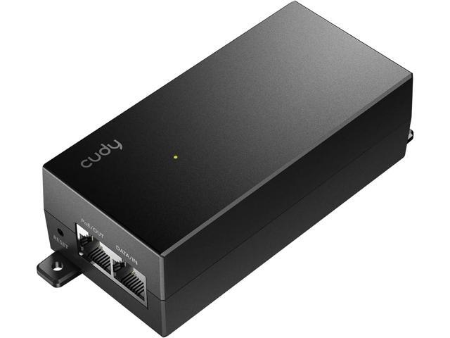 Cudy New 30W Gigabit PoE Injector Adapter, 30W,10/100/1000Mbps RJ-45, IEEE 802.3af / 802.3at Compliant, up to 100 Meters (325 Feet), PoE200
