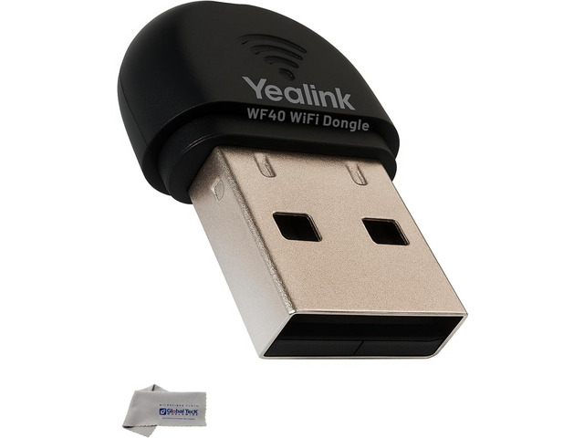 Yealink WF40 USB Wi-Fi Dongle Adapter for Desk Phones - Compatible Phone Models - T46U, T48U,T43U, T44U, T42U, T46S, T48S, T42S,T41S, T53, T52S,...
